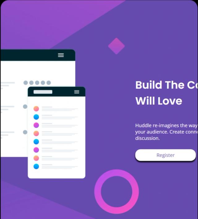 Huddle Landing Page